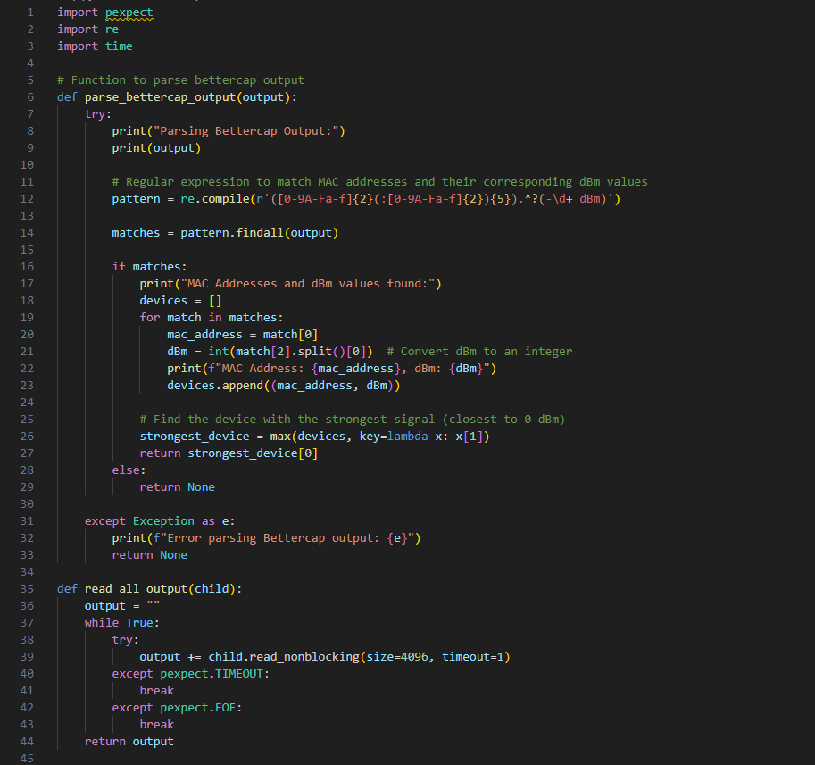 Bettercap Python code 1/2